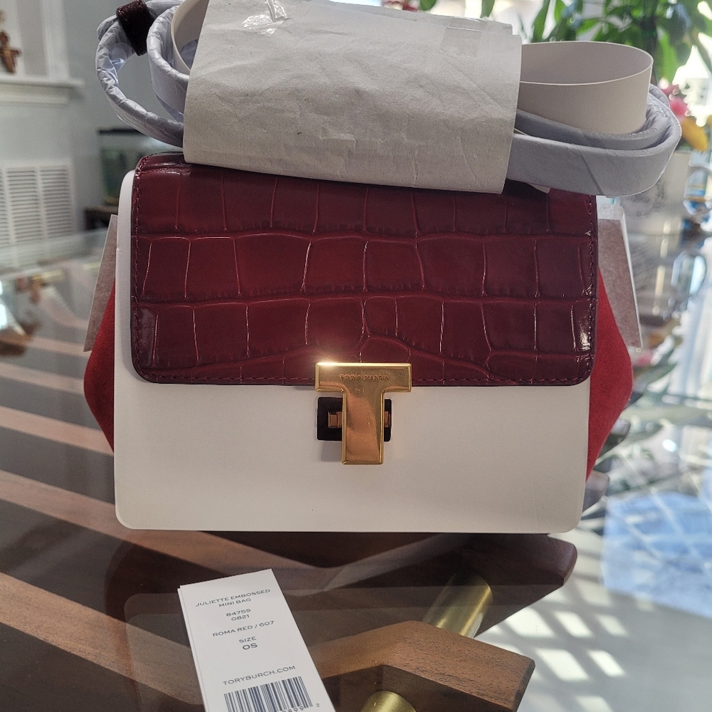 Tory Burch Juliette embossed Mini Bag - Picture 6 of 9